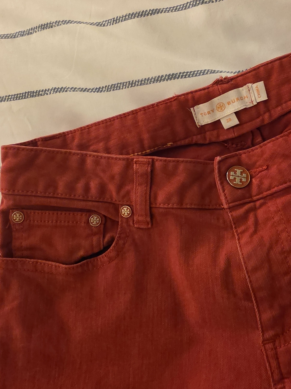 Tory Burch Women's Red Jeans